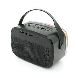 Колонка Kisonli G21 Bluetooth 5.0, 1х5W, 1800mAh, USB/TF/BT/LED/AUX, DC: 5V/1A, Black, BOX, Q45 - мініатюра 4