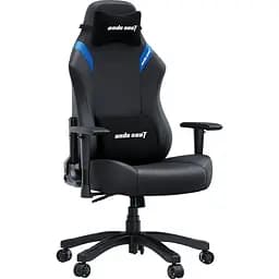 Крісло ігрове Anda Seat Luna Size L Black/Blue PVC (AD18-44-BS-PV) - мініатюра 7