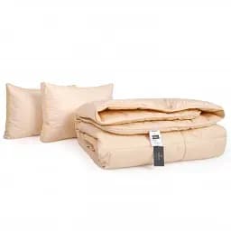 Набір MirSon вовна №9563 Gold camel Wool демі ковдра 200х220 см + 2 подушки білий (2200010806236) - мініатюра 2