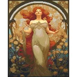 Алмазная мозаика Strateg ПРЕМИУМ Женская сила без подрамника размером 40х50 см (ZAV4050-42)