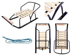 Санки дитячі з відкидною спинкою та підставкою для ніг, АРТ. 2 СИН