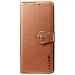 Шкіряний чохол-книжка Getman Gallant (PU) для Samsung Galaxy S23 FE Коричневий