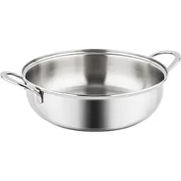 Низкая кастрюля для запекания Barazzoni Dolce Vita 28 см 4 л серебристая (267104028)