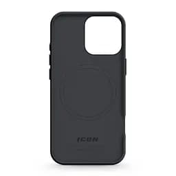 Силиконовый чехол с MagSafe для Apple iPhone 16 Pro, ICON2 MagCase, черный, противоударный, панель с мягкой подкладкой, защита всего корпуса, поддержка беспроводной зарядки, совместим с защитными стеклами и пленками, ArmorStandart (ARM78675) - мініатюра 2