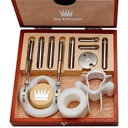 Екстендер для збільшення члена Male Edge Jes-Extender Original ремінний дерев'яний футляр для зберігання