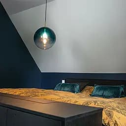 Підвіс зі скляним плафоном з градієнтом блакитного Ø 20 см | Арт. AA 321-200 Blue | Line F