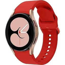 Ремінець силіконовий BeWatch Samsung Galaxy Watch 4/5/Pro SoftTouch Червоний (0139302)