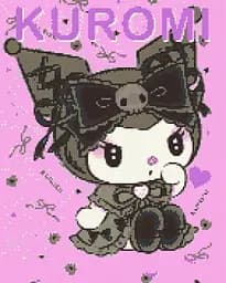 Алмазная мозаика Хеллоу Китти Куроми Hello Kitty Kuromi 40х50 см DM HK K 01
