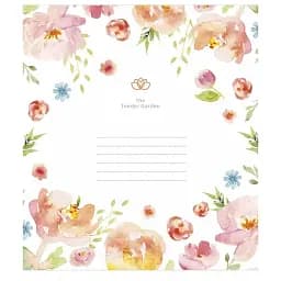 Зошит учнівський Школярик Tender Garden 012-3378K-3 в клітинку 12 аркушів