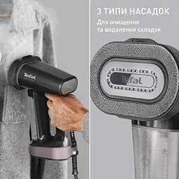 Компактний відпарювач Tefal Pure Force 3 в 1 чорно-рожевий (DT8765E0) - мініатюра 7