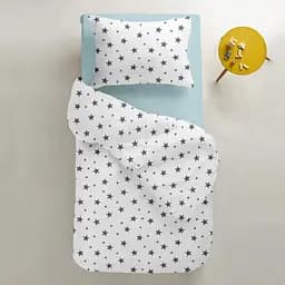 Набір простирадл на резинці Cosas LIGHT BLUE & STAR 60х120х12 см (SetSheet_LightBlue_StarGrey_120x60) - мініатюра 7