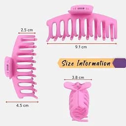 Подарунковий набір шпильок для волосся Hair Claws Clips QAIMERs 3.6 дюймові матові 7 шт. - мініатюра 3