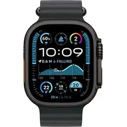 Смарт-годинник Apple Watch Ultra 2 GPS + Cellular 49mm Black Titanium Case w. Black Ocean Band (MX4P3) - мініатюра 2