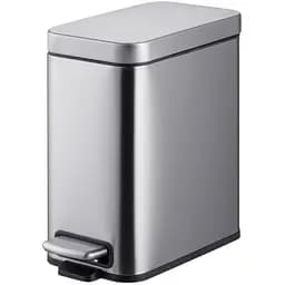 Мусорное ведро Mixxus Premium Quadro-TC0105 SS Color с плавным закрытием прямоугольное 5 л нержавейка (MI7062) 