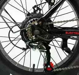 Електровелосипед фетбайк Corso Kraft 20 дюймів (500W 48V 15Ah) Shimano 7 швидкостей Чорний - мініатюра 8