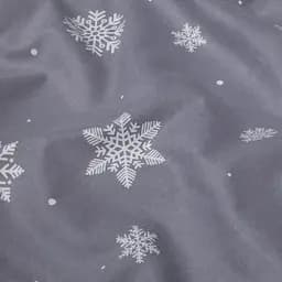 Наволочка Cosas Snowflakes frost фланелева 50х70 см сіра (Flannel_SnowflakesFrost_50x70) - мініатюра 2