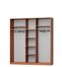Шафа-купе тридверна MebelStar Стандарт AL 2ДСП/Дзеркало 190x60x210 см Дуб сонома (MBS-2921) - мініатюра 2