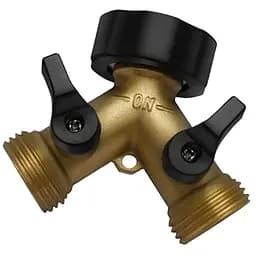 3/4 дюйма 2-ходовой мощный садовый шланговый разветвитель для полива растений
