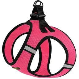 Шлейка для собак Bronzedog Mesh Vest, размер М, 42х47 см, розовая