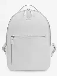 Кожаный рюкзак Groove M белый зернистый