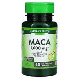 Мака Nature's Truth Maca 1600 мг 60 капсул быстрого высвобождения