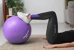 М'яч для фітнесу (фітбол) Power System PS-4012 Ø65 cm PRO Gymball Purple (PS-4012_65cm_Purple) - мініатюра 7