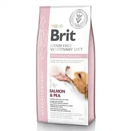 Сухой корм Brit GF VetDiets Dog Hypoaller 12 кг для собак при пищевой аллергии (лосось. горох. гречка)