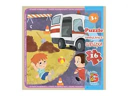 Пазлы G-Toys Транспорт, 16 элементов, LT08