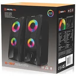 Акустична система REAL-EL S-107 USB Black (EL121100017) - мініатюра 9