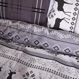 Підковдра MirSon Ranforce Elite 17-0654 Reindeer 160 x 220 см сіра (2200009610233)