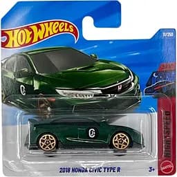 Базовая машинка Hot Wheels Nightspeed 2018 Honda Civic Type R зеленая (5785) JJK87-N521