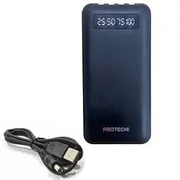 Універсальна зарядна батарея ProTech B-05 Solar 20000Mah + вбудовані кабелі + ліхтарик (Чорний) - мініатюра 6