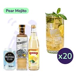 Коктейль Pear Mojito (набір інгредієнтів) х20 на основі Nemiroff