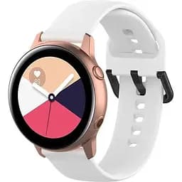 Ремешок для смарт-часов силиконовый BeWatch Samsung L 20 мм Белый (1012302b)