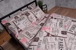 Підковдра Moon&Star Мікросатин Premium Paris Souvenir Полуторна Євро 160x220 см - мініатюра 3