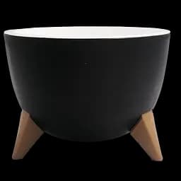 Горщик для квітів Serinova Ufo, 2 л, чорний (ALY601)