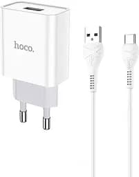 Зарядний пристрій HOCO C81A Asombroso single port charger set Type-C white
