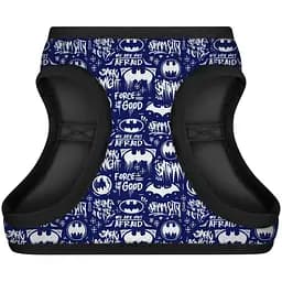 Шлея для собак м'яка Waudog Clothes, з QR паспортом, Бетмен біло-блакитний, XS1, 24-27х18-20 см - мініатюра 2