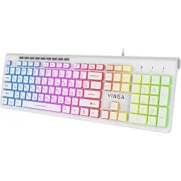 Клавіатура Vinga KB-460 White [128777] - мініатюра 2