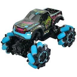 Трюкова машинка 2028-2A, р/к 2.4G, 23 см, амортизація, роликові колеса, підсвітка, ударостійкий корпус