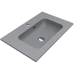 Умивальник Miraggio Della 700 mirastone gray 0000986, Сірий