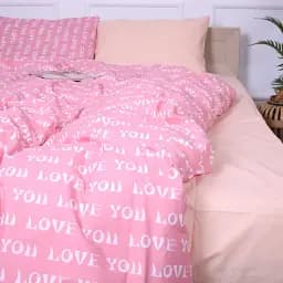 Простирадло MirSon Бязь 17-4781 Avignon 180x220 см світло-рожеве (2200008967215)