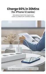 Мережевий зарядний пристрій Ugreen CD137 PD 20W Fast Charger + USB-C to Lightning Cable 1m Suit (50698) - мініатюра 2