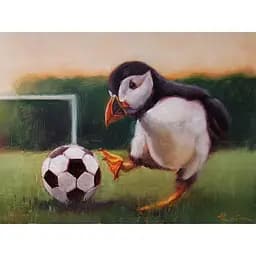 Картина постер на полотні BrushMe Футбольний приятель