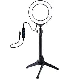 Кільцева USB LED лампа Puluz PKT3031 4.7 "+ настільний штатив