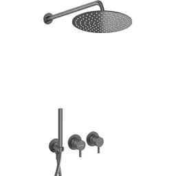 Душова система Kohlman Axel 25 graphite + BOX прихованого монтажу KPL-QW260AG25, Графіт