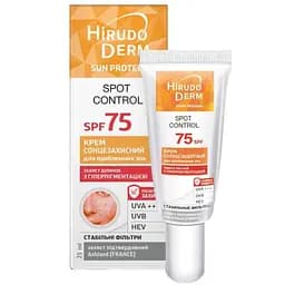 Сонцезахисний крем Біокон Hirudo Derm Sun Protect Spot Control для проблемних зон SPF 75 25 мл