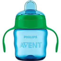Уцінка. Чашка-непроливайка Philips Avent з м'яким носиком 6+ міс. 200 мл блакитна (SCF551/05) 