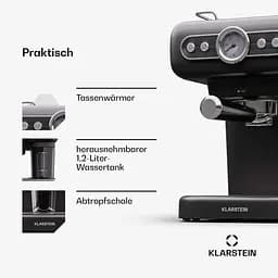 Кавоварка Klarstein Espressionata Evo 19 бар (10045424) - мініатюра 4
