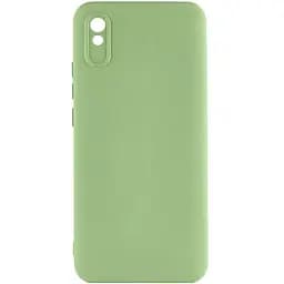 Чехол TPU Getman Liquid Silk Full Camera для Xiaomi Redmi 9A Зеленый / Pistachio